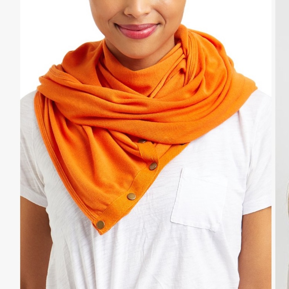 Ruby Red Snap-Button Convertible Scarf - Picture 8 of 12